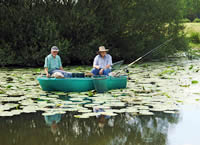 anglers in fishing boat